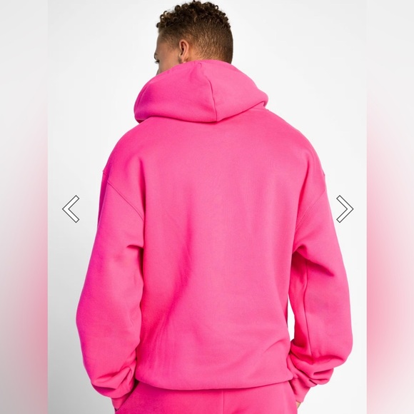 Comfrt Minimalist Hoodie Hot Pink Size XL Heavyweight Loungewear NWT - Picture 2 of 7